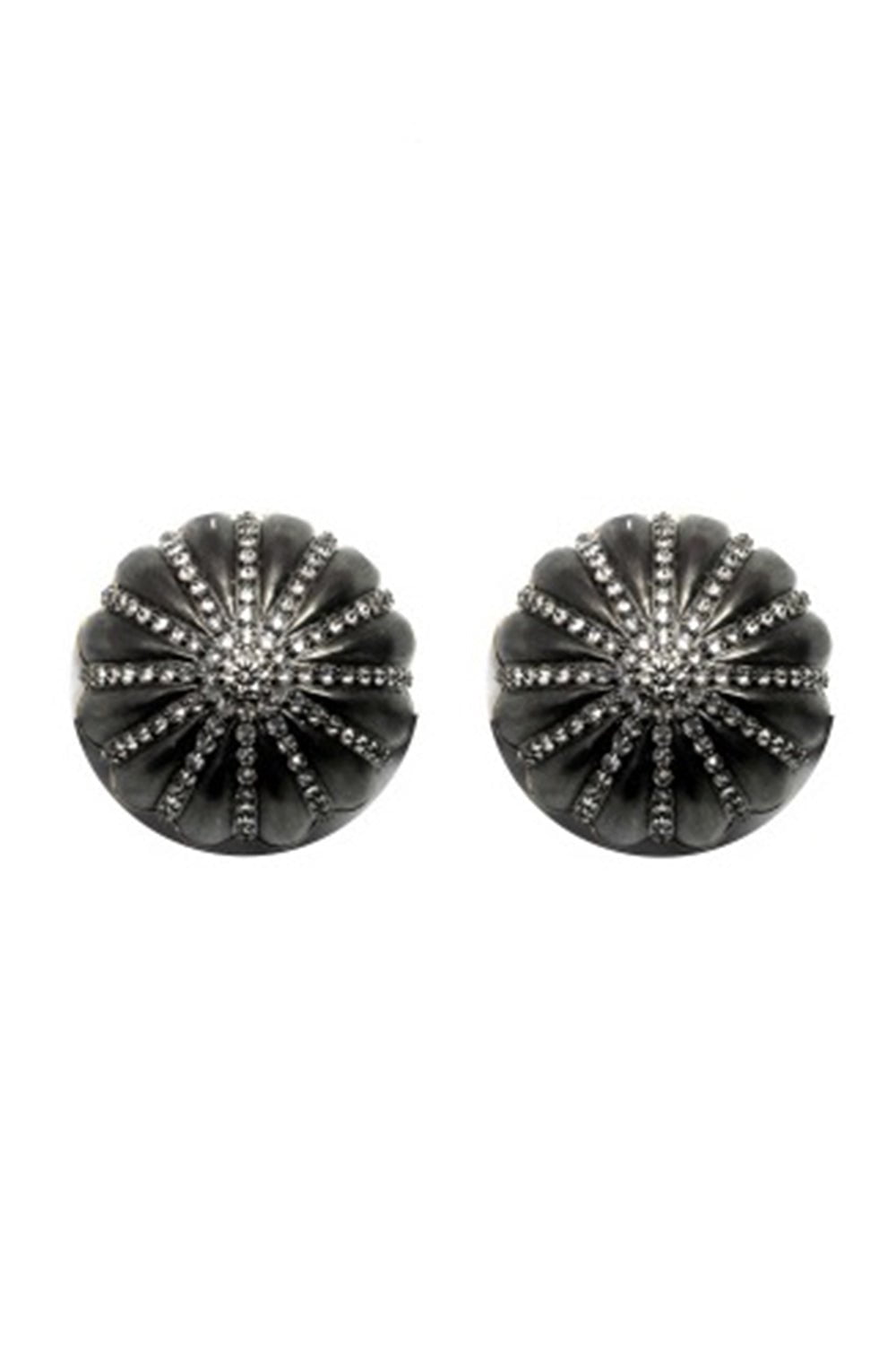 ARUNASHI-Mugal Dome Earrings-YELLOW GOLD