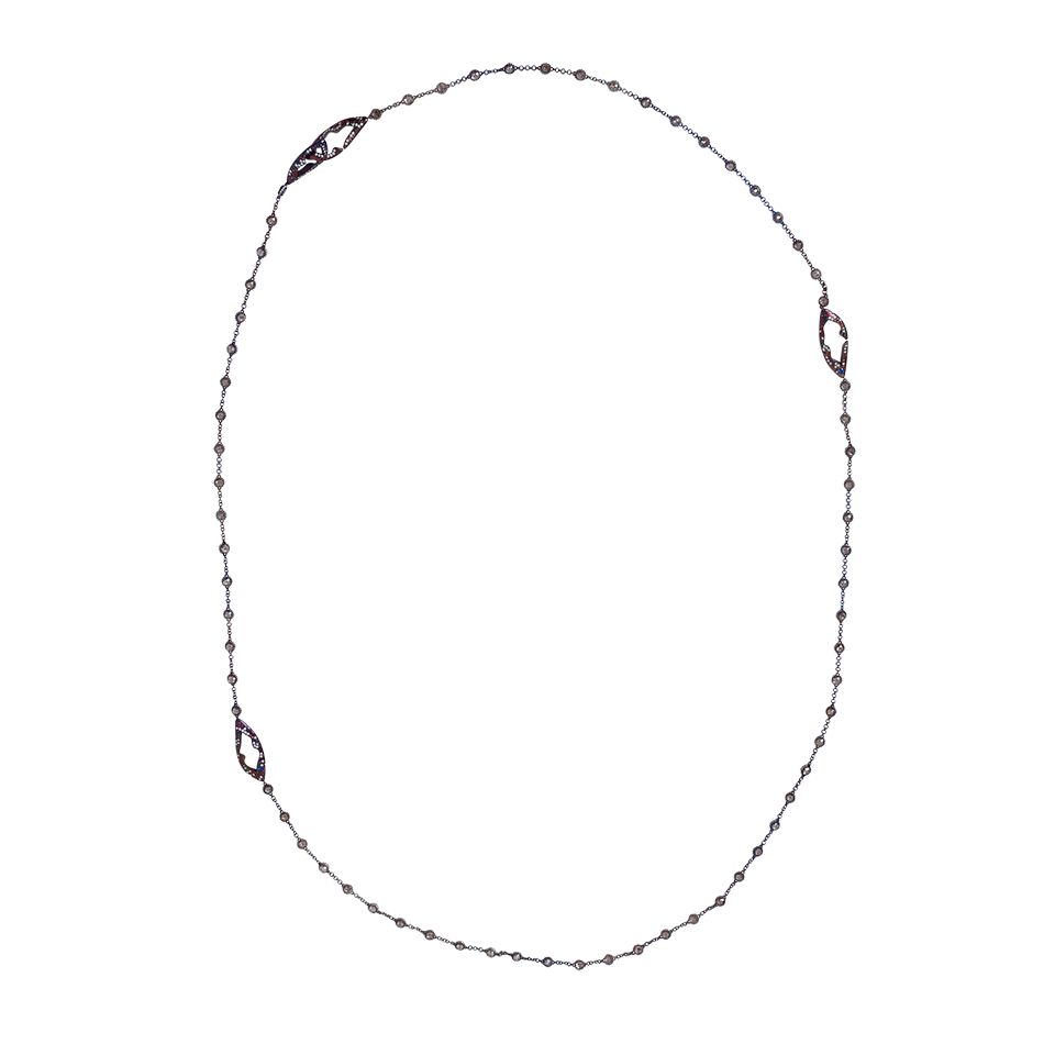 ARUNASHI-Cognac Diamond Titanium Chain-TITANIUM
