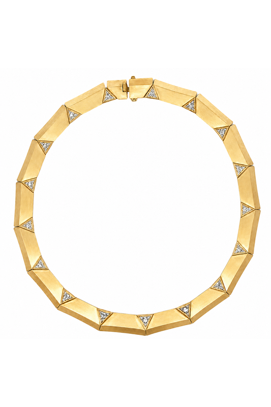 Diamond Triangle Enigma Necklace