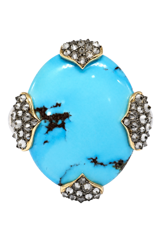 Turquoise Diamond Ring