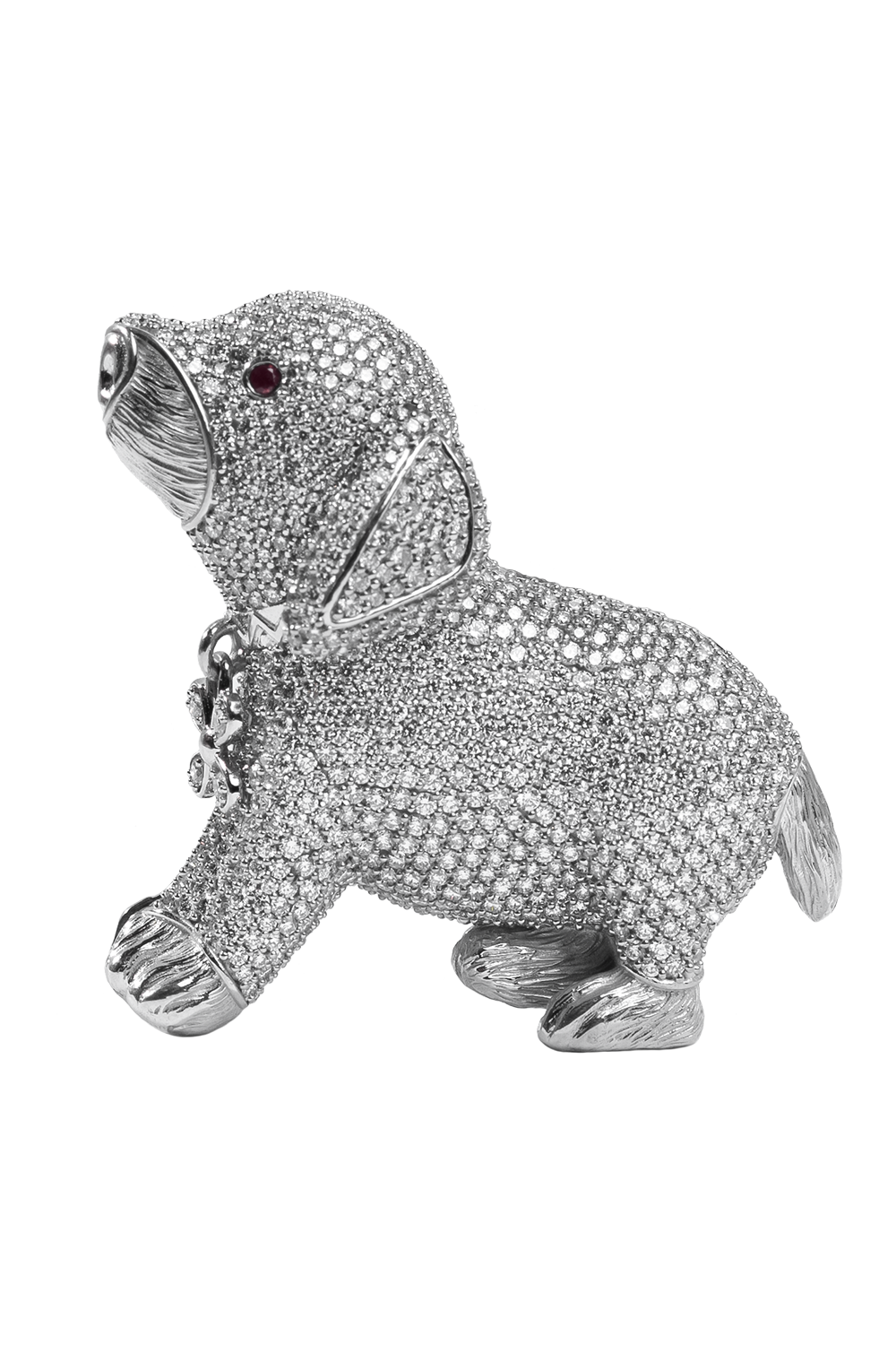 Diamond Dog Bag Charm-WHITE GOLD-JEWELRYFINE JEWELMISC-ASHNA MEHTA
