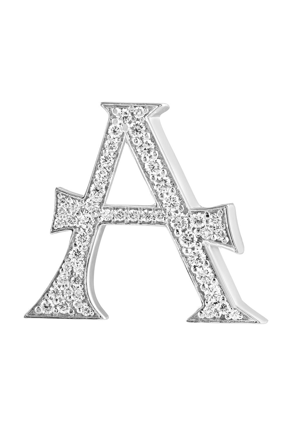  Diamond Initial Bag Charm - A-WHITE GOLD-JEWELRYFINE JEWELMISC-ASHNA MEHTA 