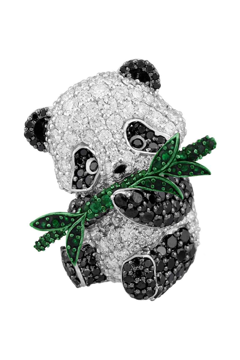 Diamond Panda Bag Charm-WHITE GOLD-JEWELRYFINE JEWELMISC-ASHNA MEHTA