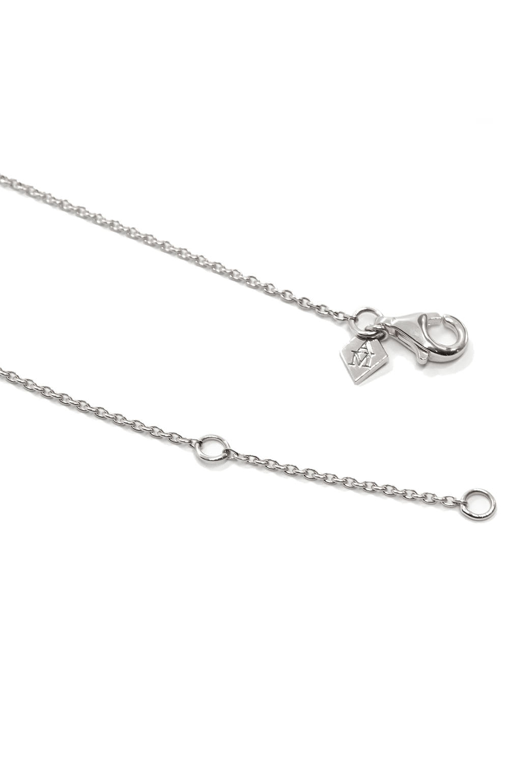  Bag Charm Chain Necklace-WHITE GOLD-16-JEWELRYFINE JEWELNECKLACE O-ASHNA MEHTA 