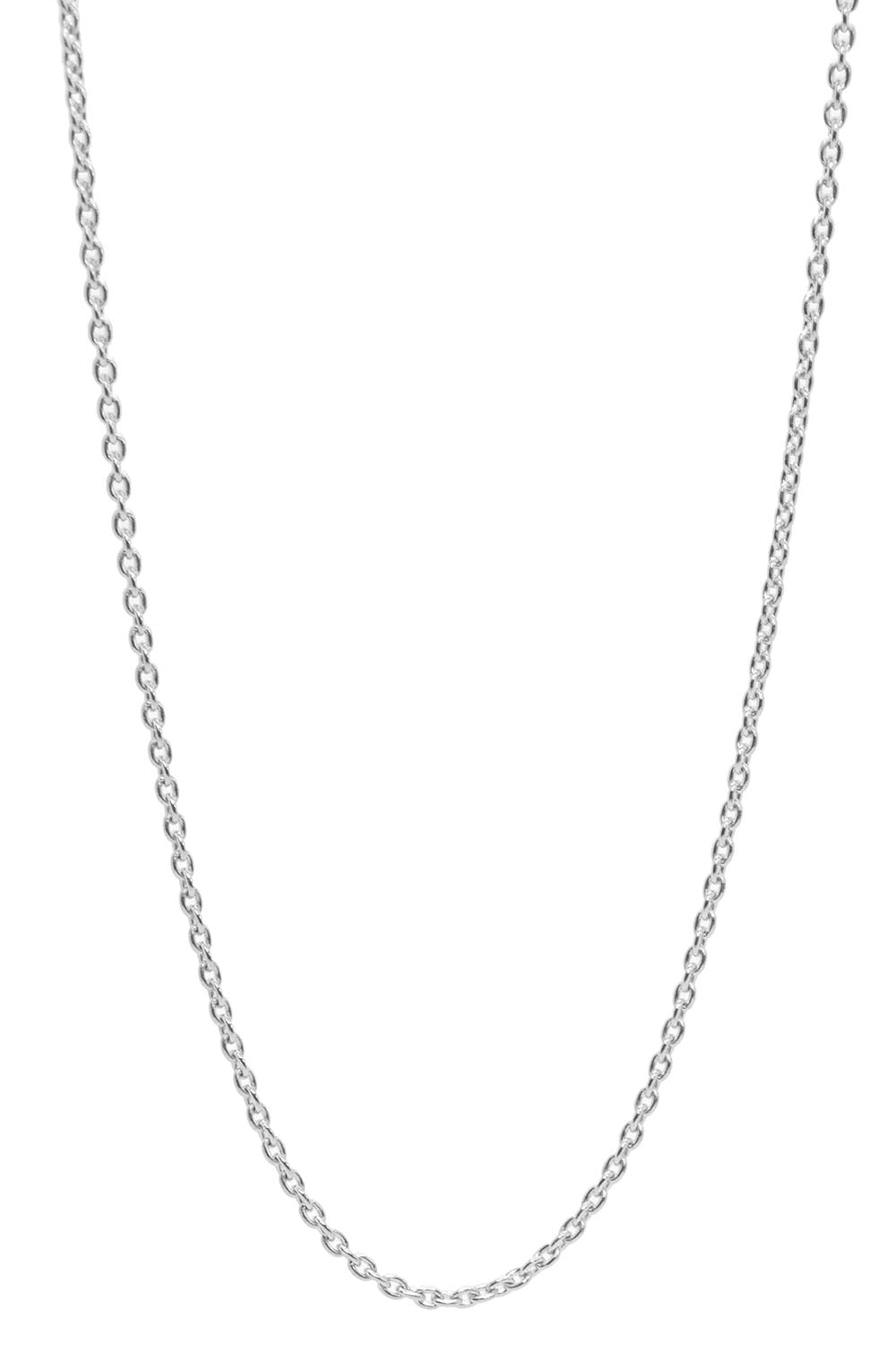  Bag Charm Chain Necklace-WHITE GOLD-16-JEWELRYFINE JEWELNECKLACE O-ASHNA MEHTA 