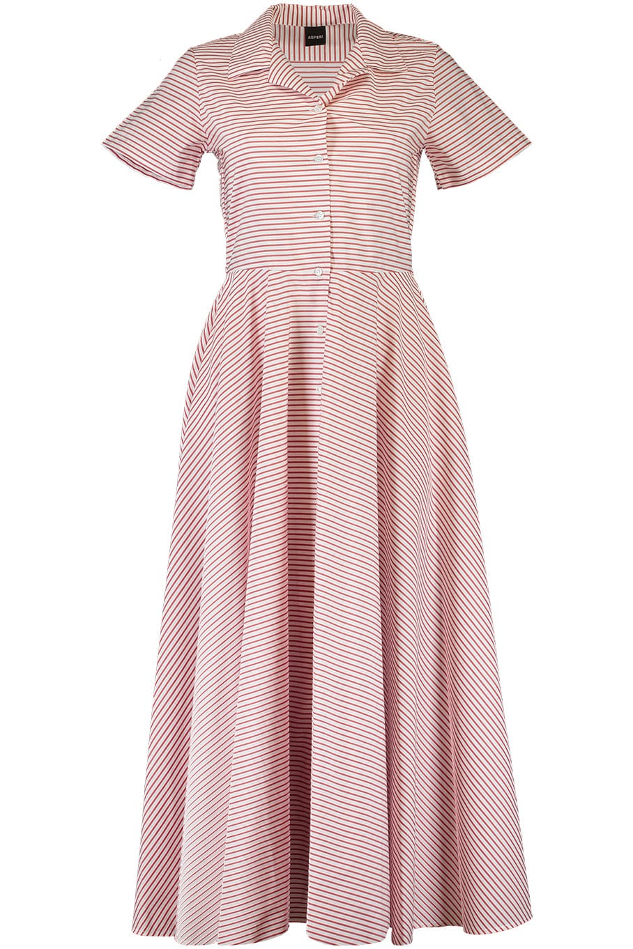 ASPESI-Long Dress With Stripes-