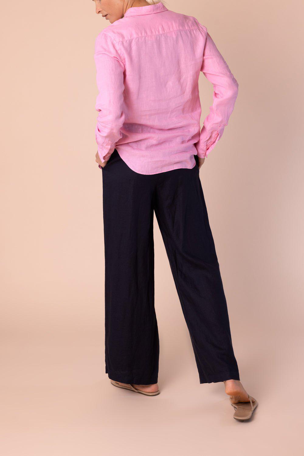 ASPESI-Long Sleeve Button Down Shirt - Peonia-