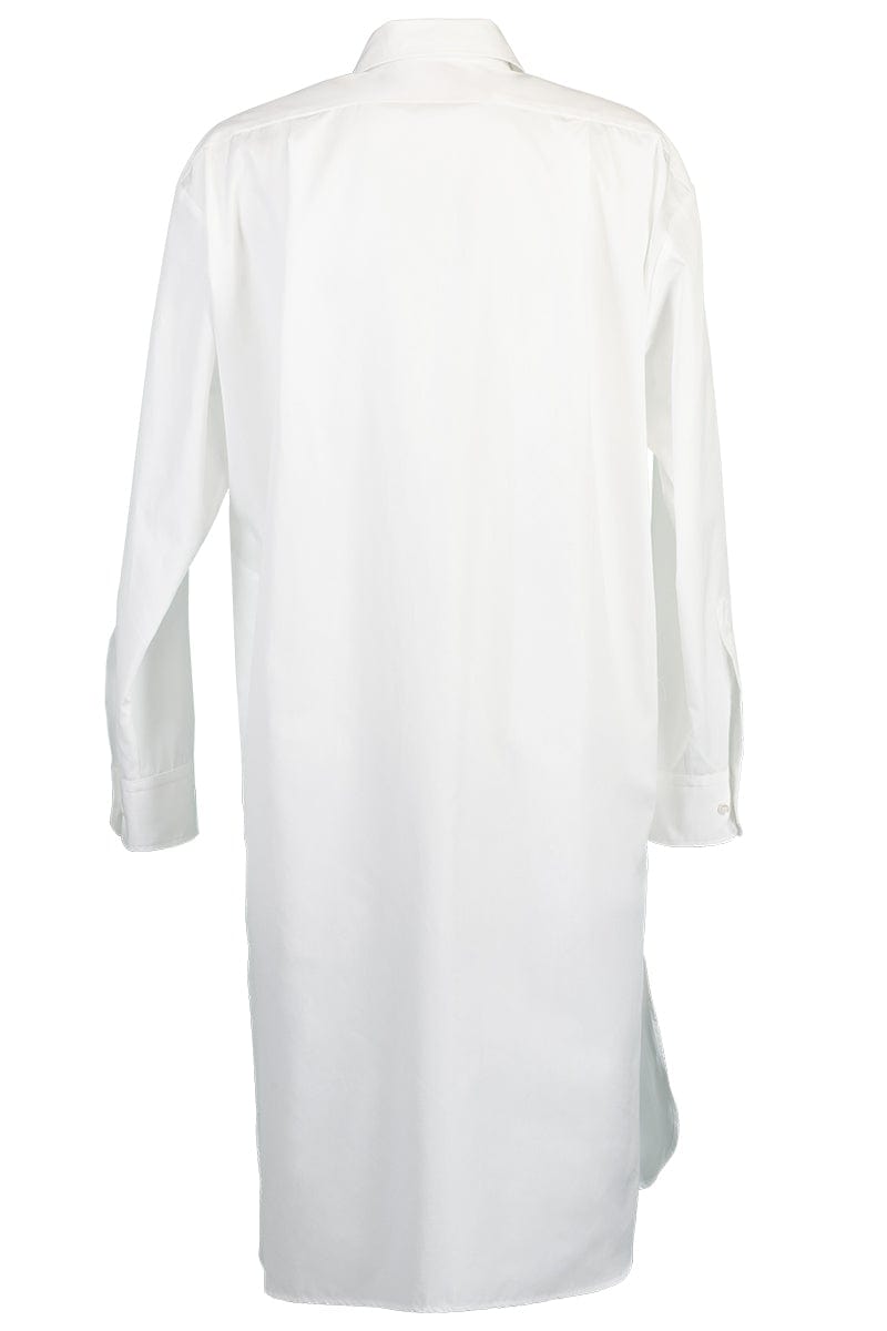 ASPESI-Long Sleeve Cotton Tunic -White-