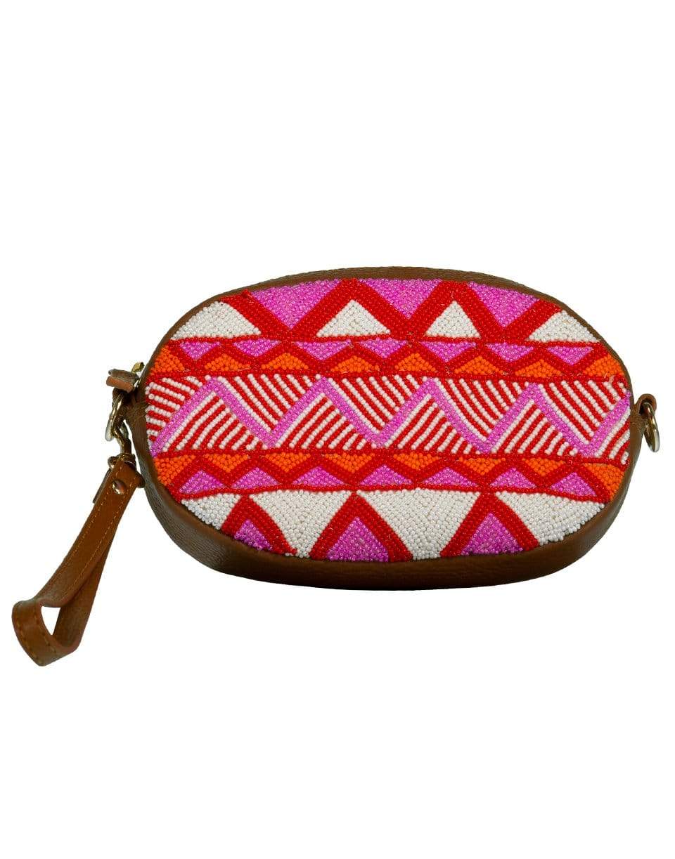 ASPIGA-Pink Mariana Zig Zag Belt Bag-WHT/PINK