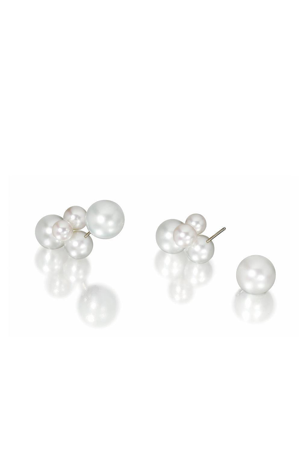White South Sea Pearl Bubble Earrings-WHITE GOLD-L-JEWELRYFINE JEWELEARRING-ASSAEL