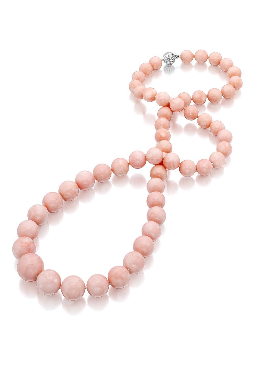 Angel Skin Necklace Single Strand-YELLOW GOLD-31-JEWELRYFINE JEWELNECKLACE O-ASSAEL