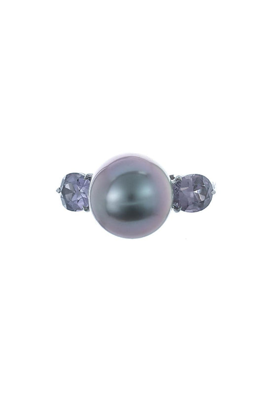 Tahitian Pearl Colors Collection Ring-PLATINUM-6.5-JEWELRYFINE JEWELRING-ASSAEL