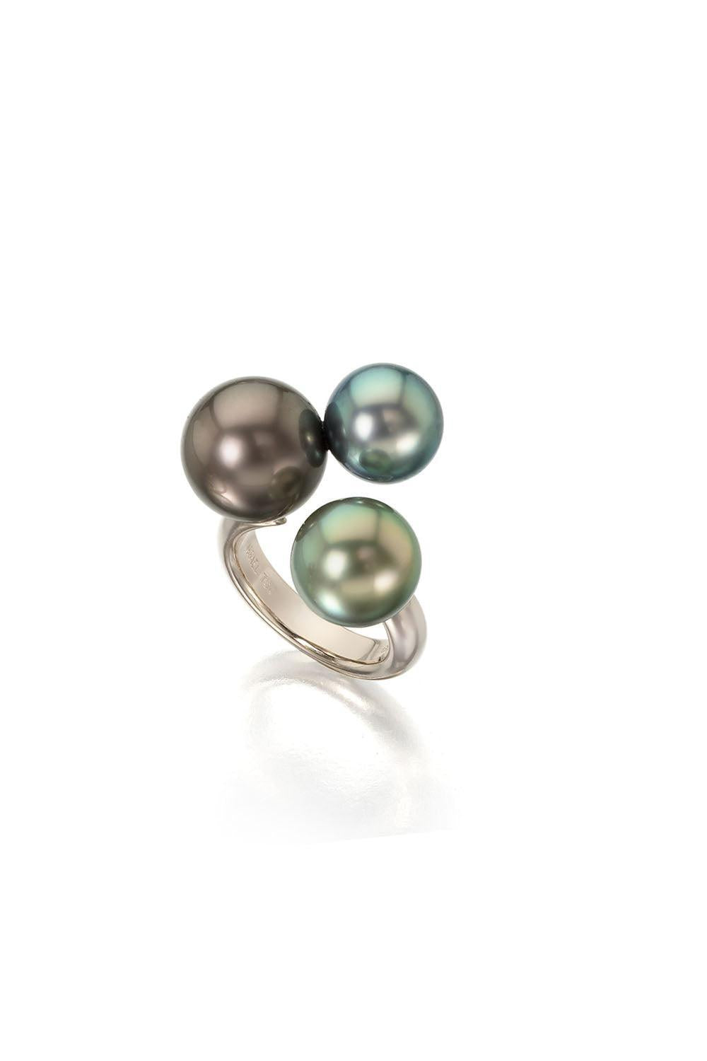 Bubble Tahitian Ring-WHITE GOLD-7-JEWELRYFINE JEWELRING-ASSAEL