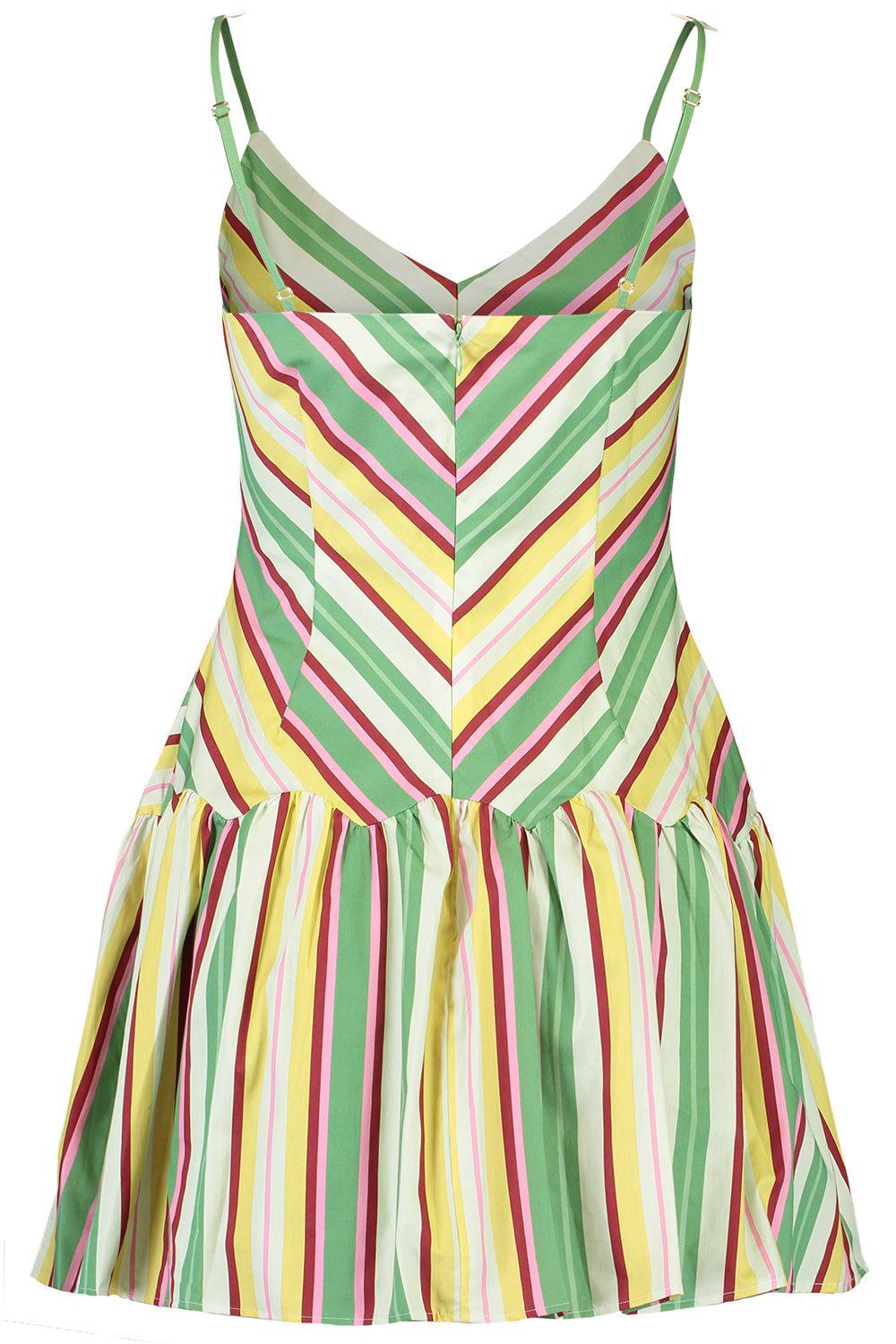 Agatha Mini Dress-MDWSTRIP-2-CLOTHINGDRESSCASUAL-ASTON STUDIO