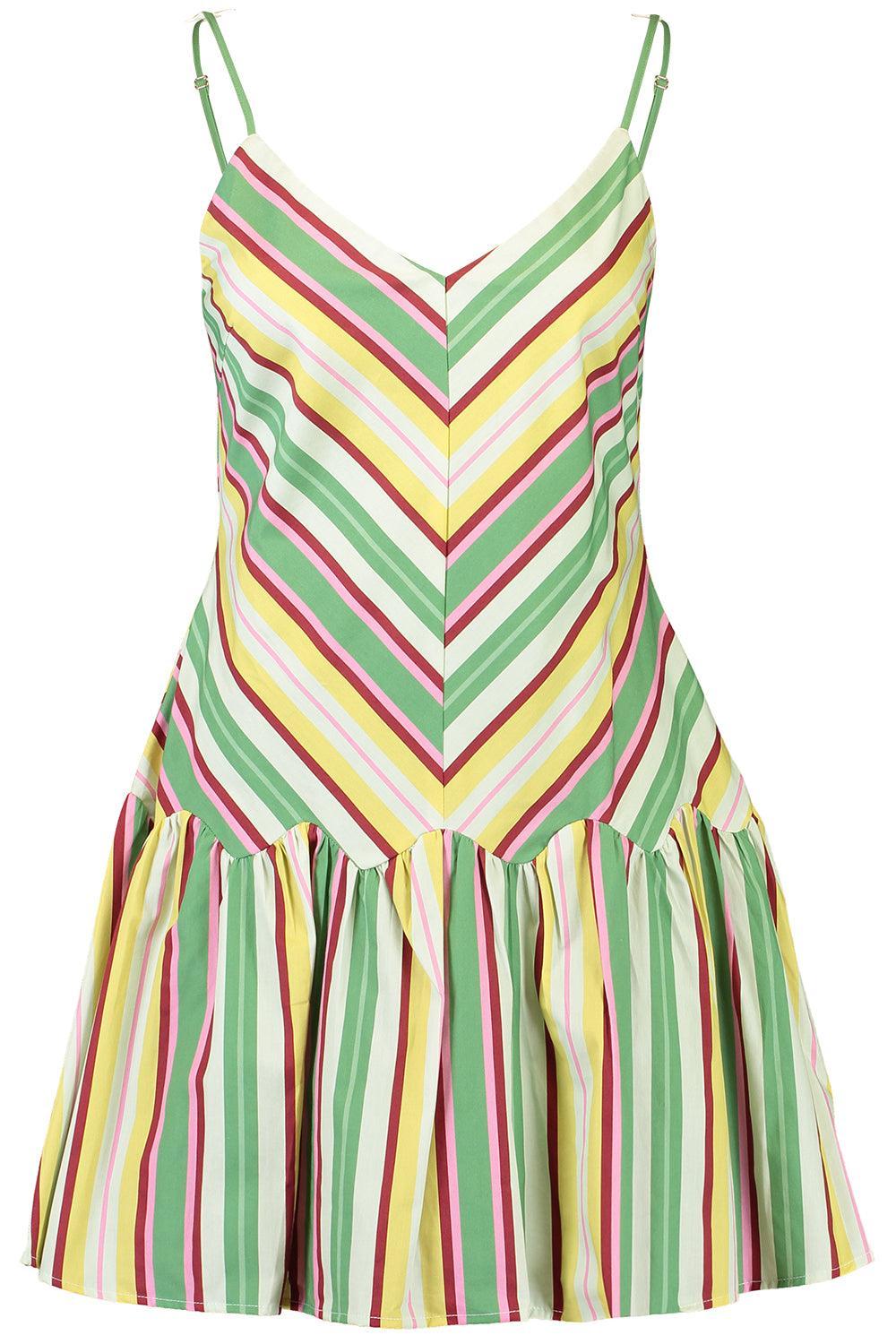 Agatha Mini Dress-MDWSTRIP-2-CLOTHINGDRESSCASUAL-ASTON STUDIO
