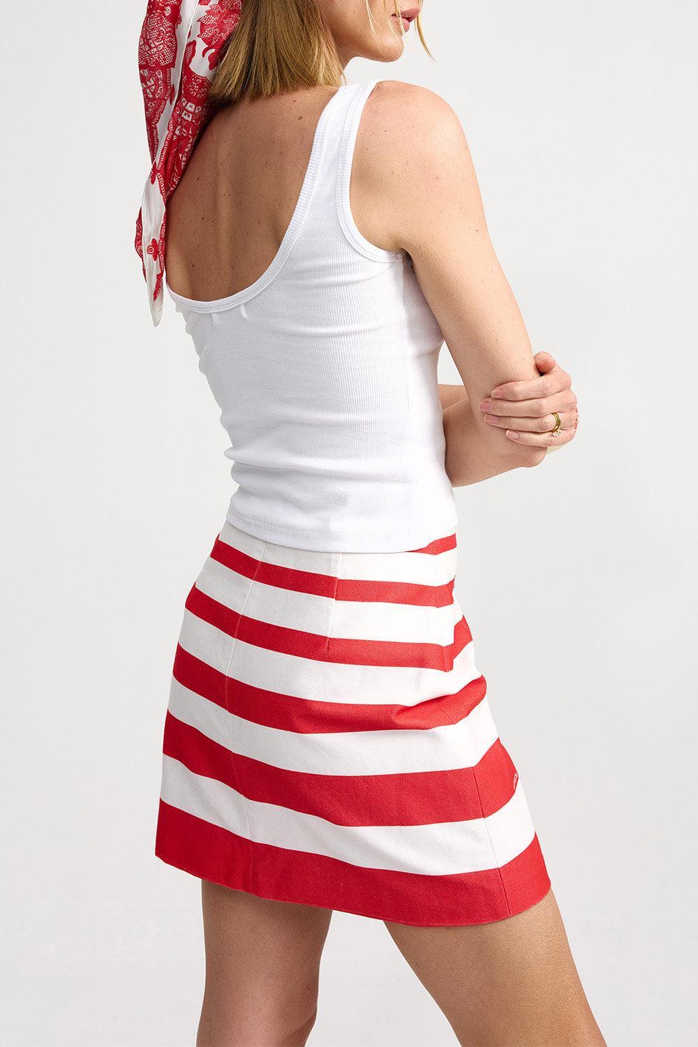 Ula Mini Skirt-STRIPE-2-CLOTHINGDRESSCASUAL-ASTON STUDIO