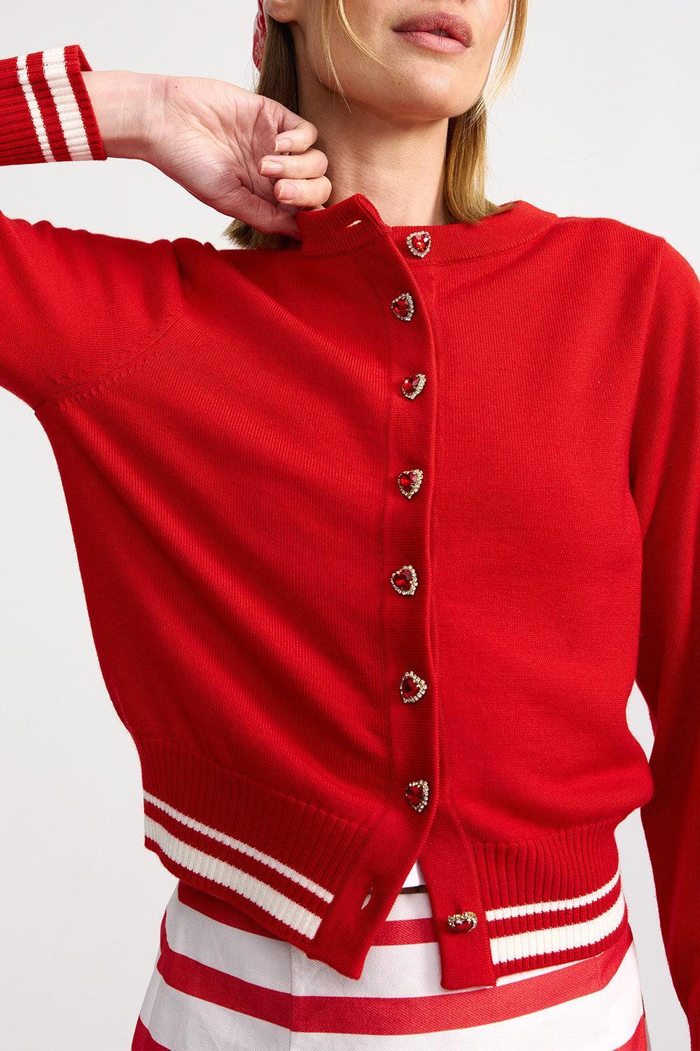 Leonara Cardigan-RED-2-CLOTHINGTOPCARDIGAN-ASTON STUDIO