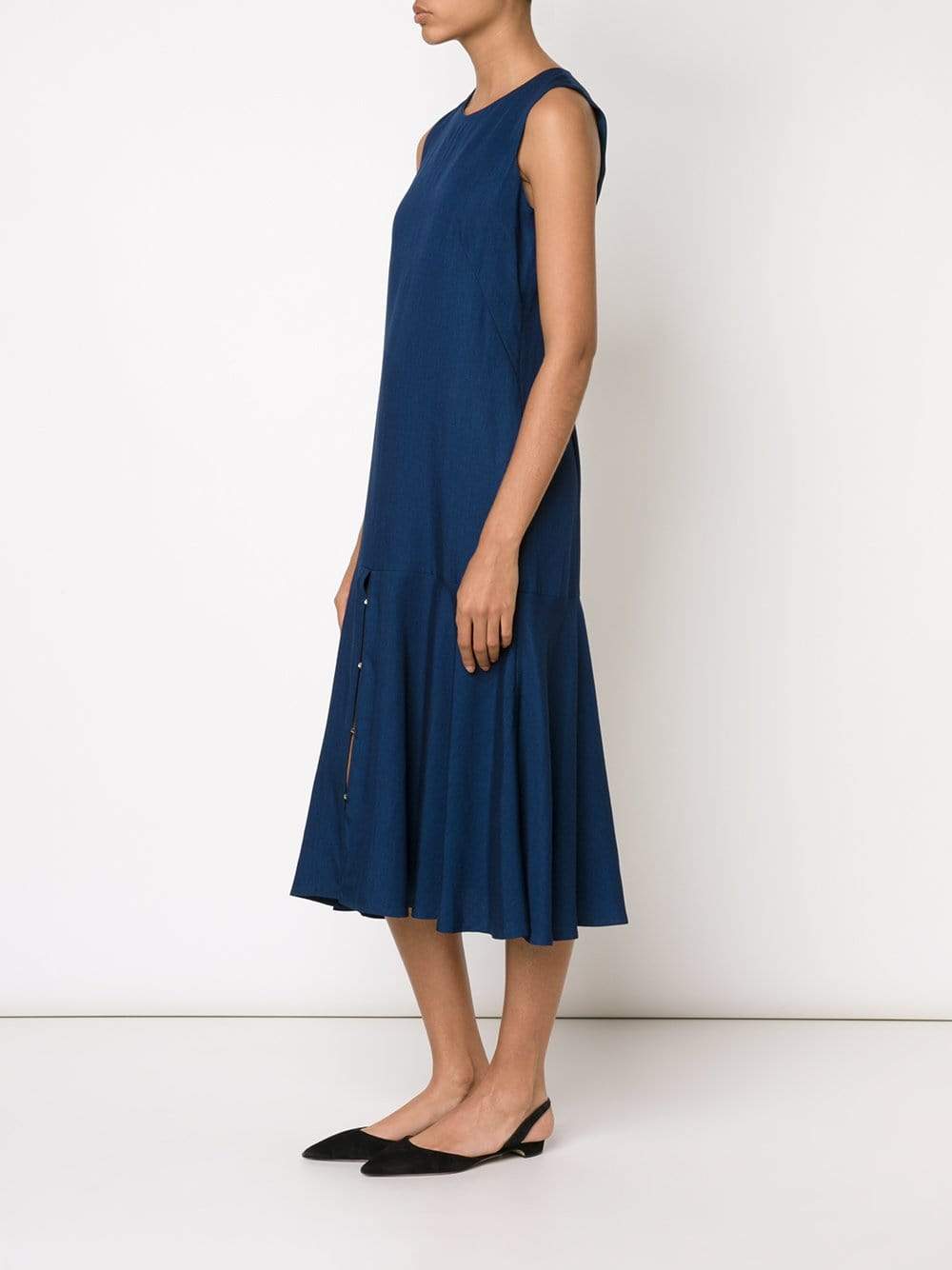 ATEA OCEANIE-Drop Waist Denim Dress-