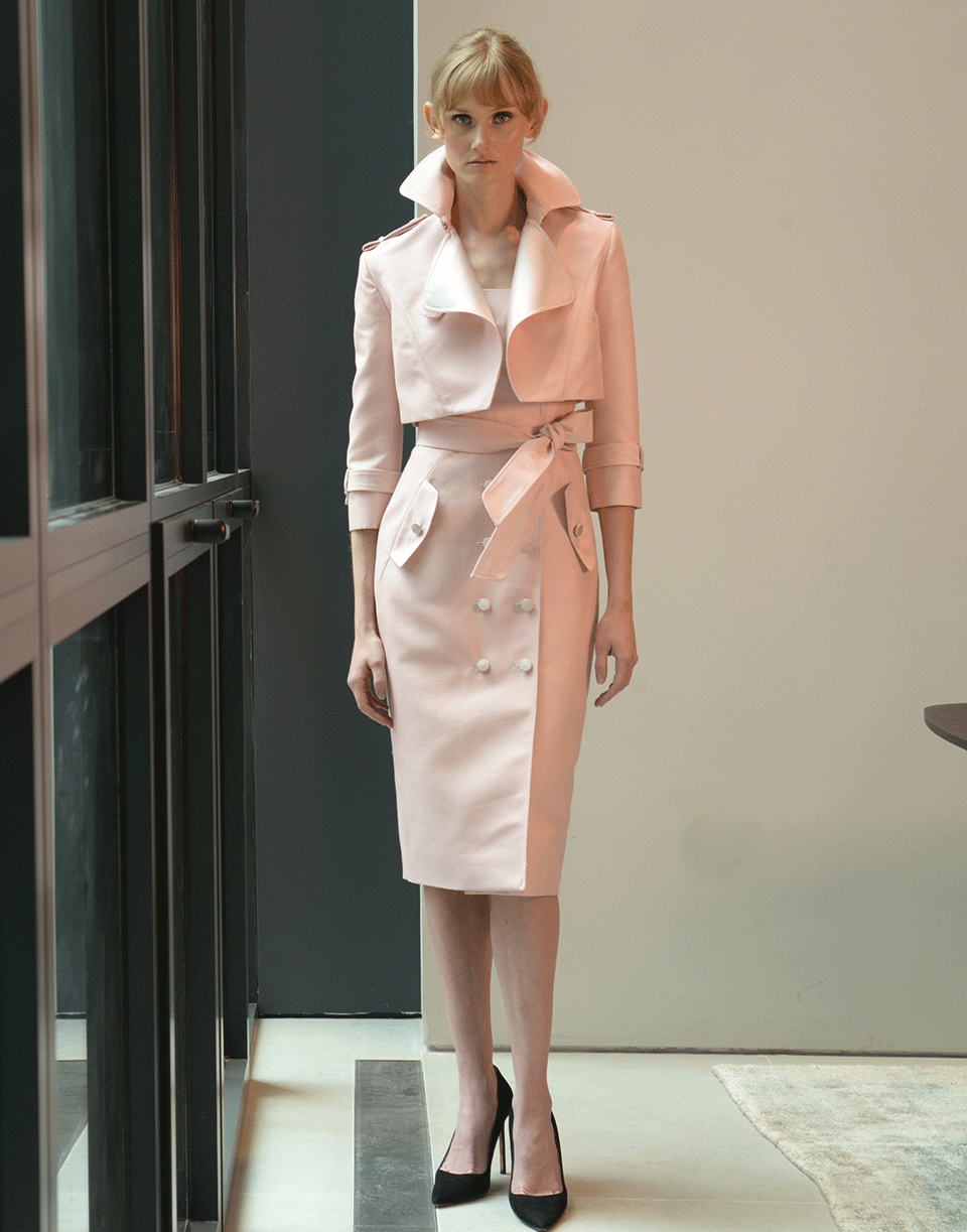 ATELIER HERVE PIERRE-Double Breasted Dress With Cropped Jacket-