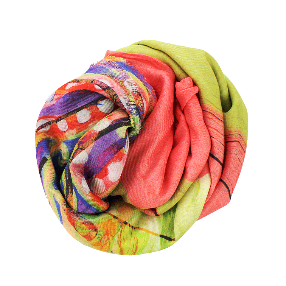 ATHENA PROCOPIOU-Stripes In The Caribbean Scarf-MIX