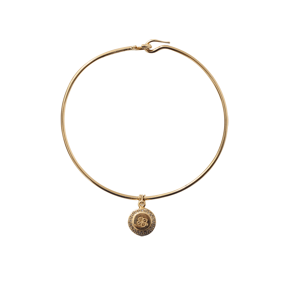AURELIE BIDERMANN-Diamond Grelot Bell Bracelet-YELLOW GOLD