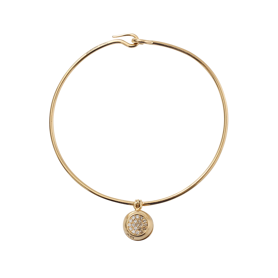AURELIE BIDERMANN-Diamond Grelot Bell Bracelet-YELLOW GOLD
