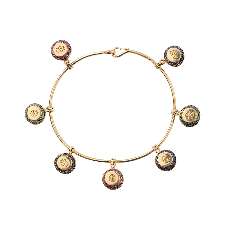 AURELIE BIDERMANN-Grelot Seven Bells Bracelet-YELLOW GOLD