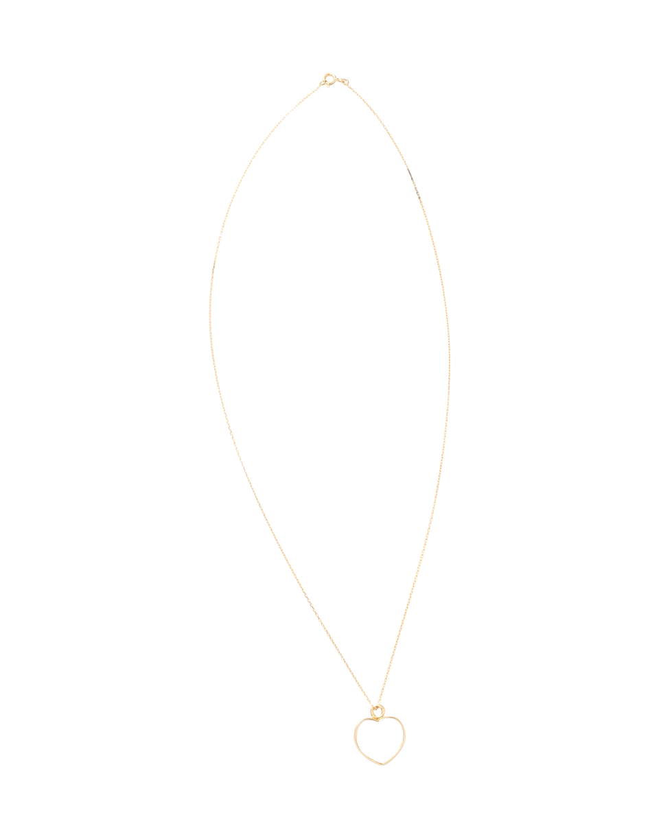 AURELIE BIDERMANN-Baby Heart Chivor Necklace-YELLOW GOLD