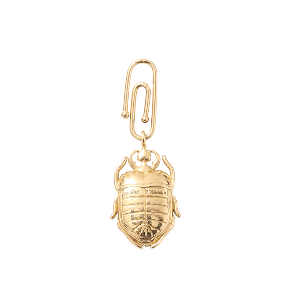 AURELIE BIDERMANN-Diamond Baby Beetle Charm-YELLOW GOLD