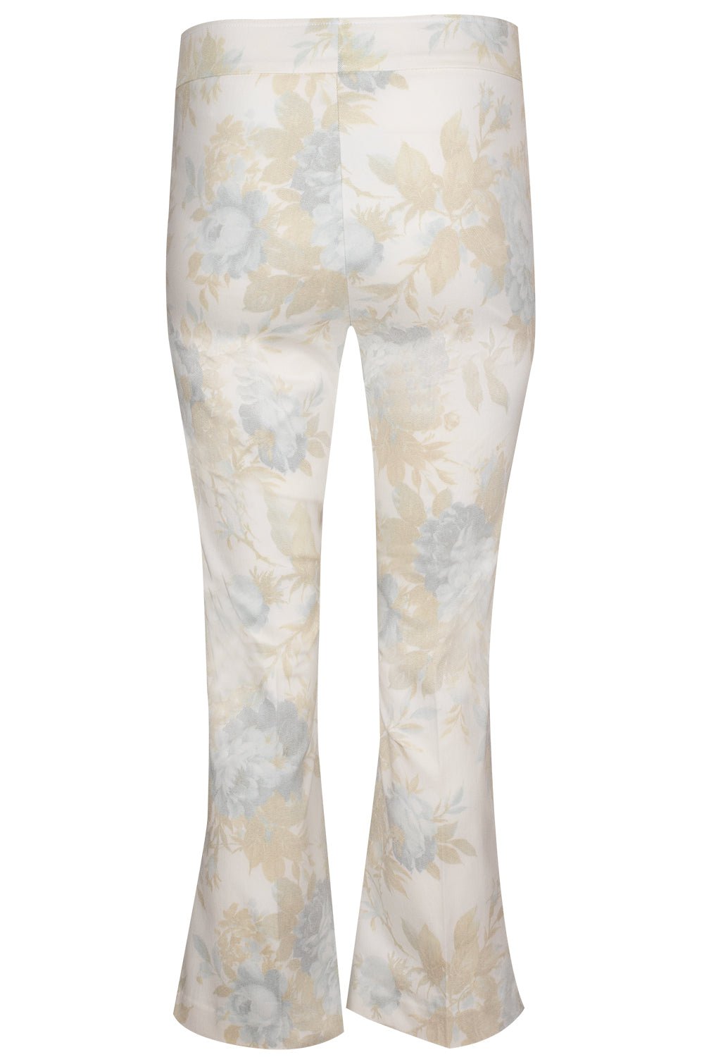 AVENUE MONTAIGNE-Leo Crop Flare Pant - Beige Flower-