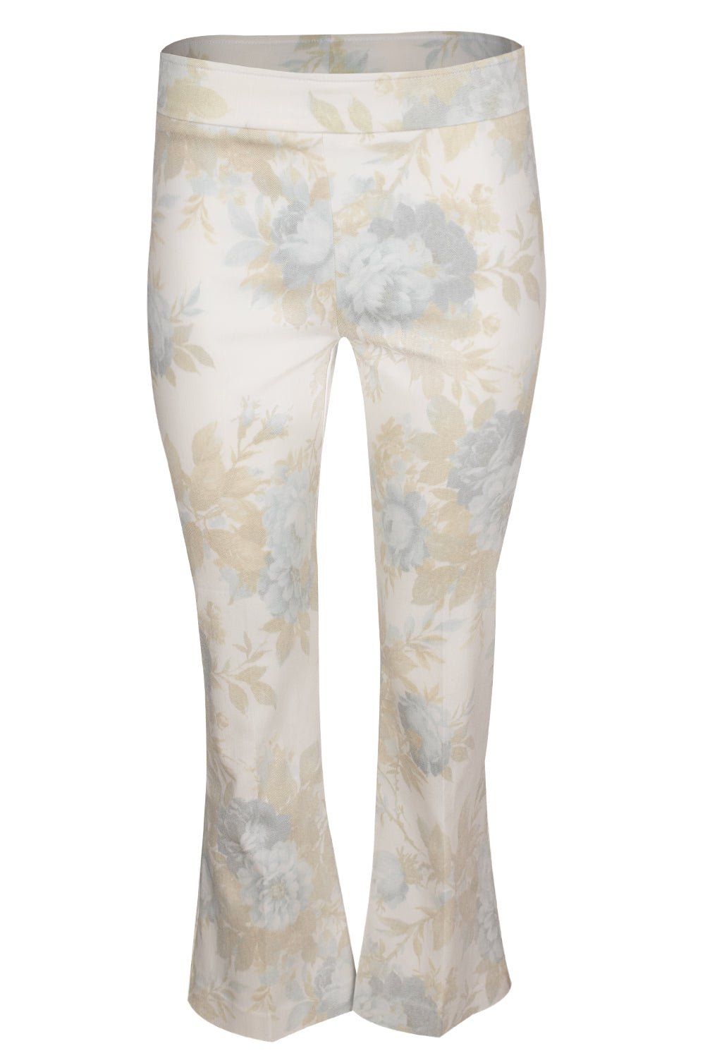 AVENUE MONTAIGNE-Leo Crop Flare Pant - Beige Flower-