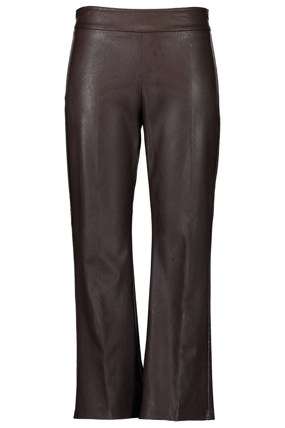AVENUE MONTAIGNE-Leo Crop Flare Pant - Brown-