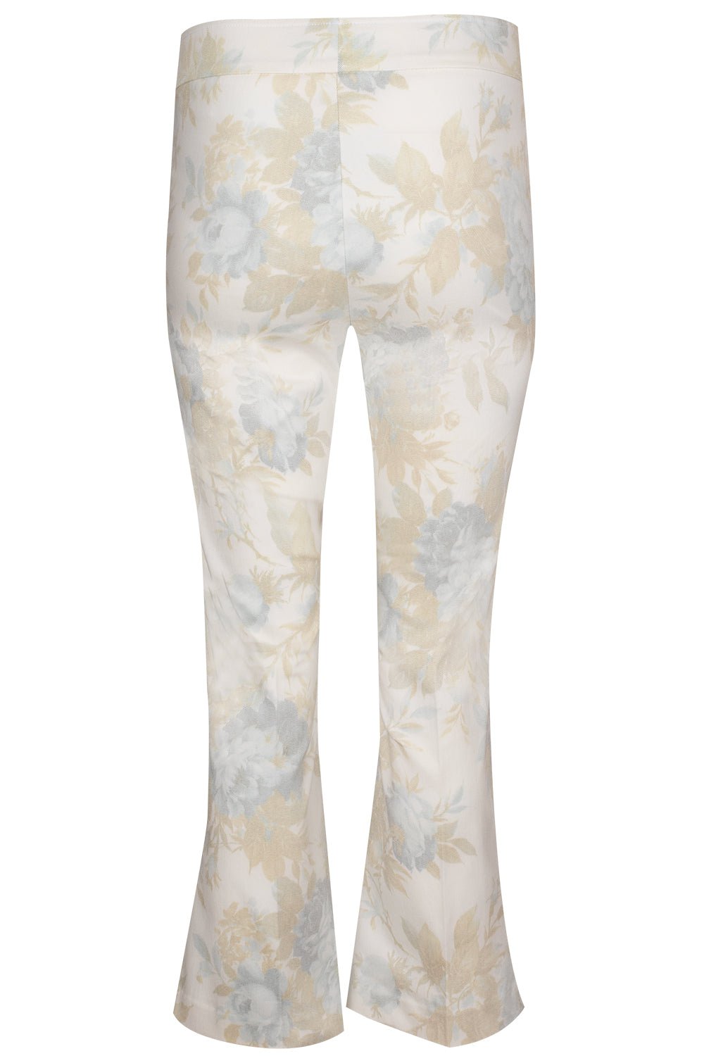 Leo Crop Flare Pant Beige Flower Marissa Collections