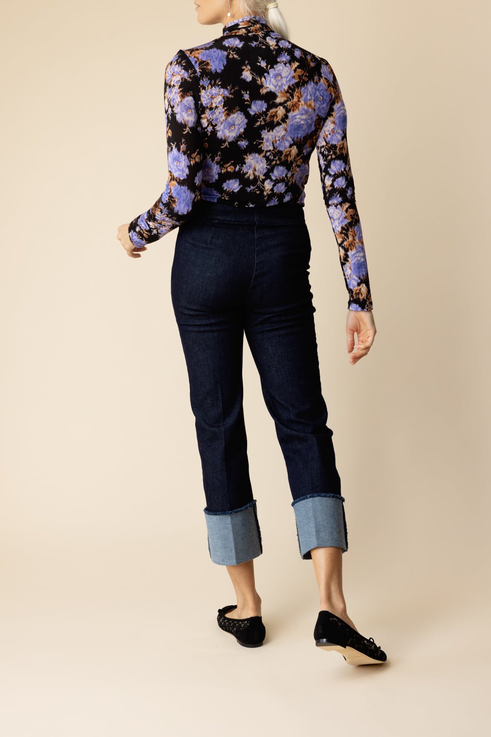 AVENUE MONTAIGNE-Bonnie Pant - Dark Denim-