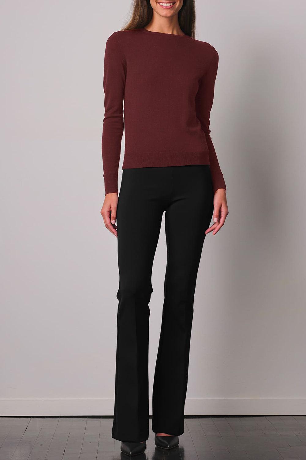 Bellini Freedom Flare Pant - Black-BLACK-0-CLOTHINGPANTSLIM FIT-AVENUE MONTAIGNE