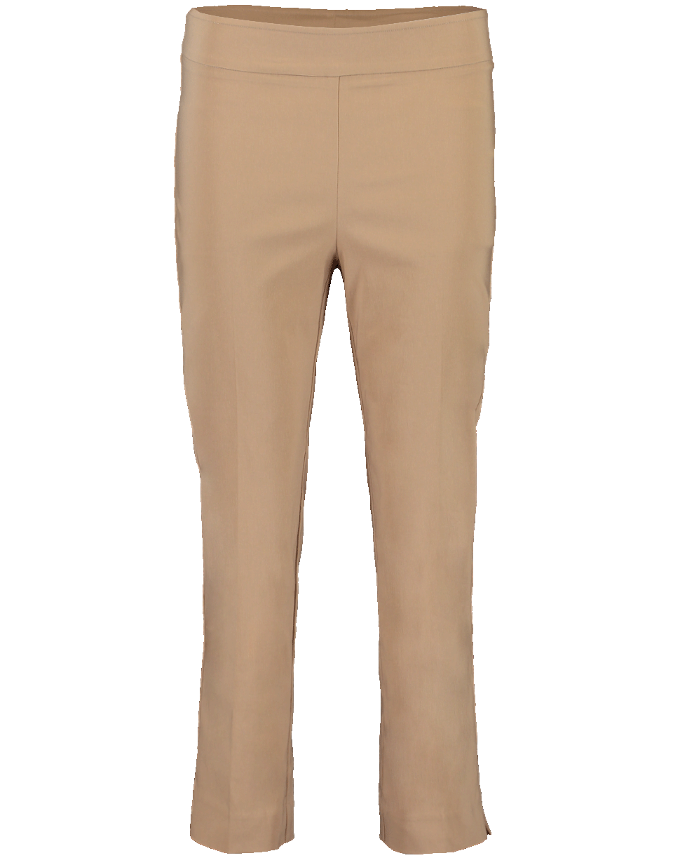 AVENUE MONTAIGNE-Brigitte Straight Leg Side Slit Pant-