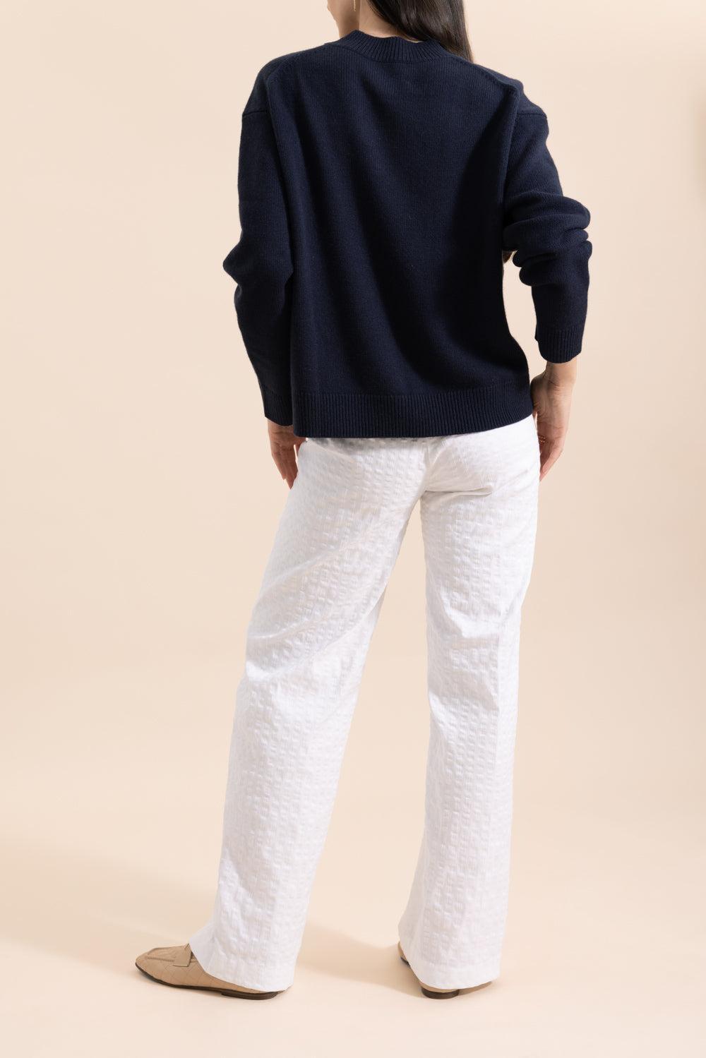 Flavia Bistro Wide Leg Pant-WHITE-0-CLOTHINGPANTWIDE LEG-AVENUE MONTAIGNE