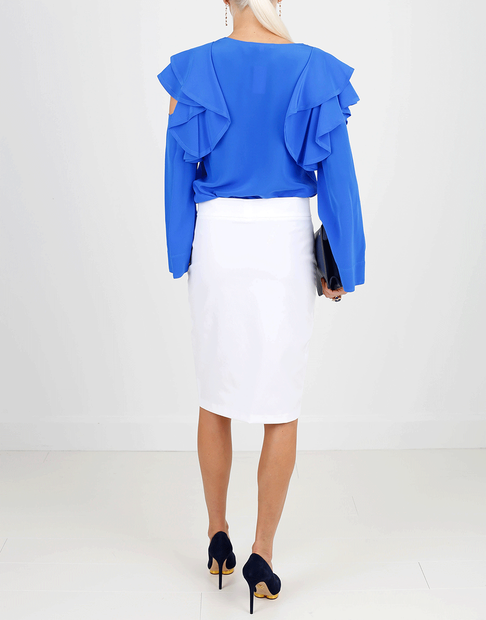AVENUE MONTAIGNE-Pull-On Stretch Pencil Skirt-