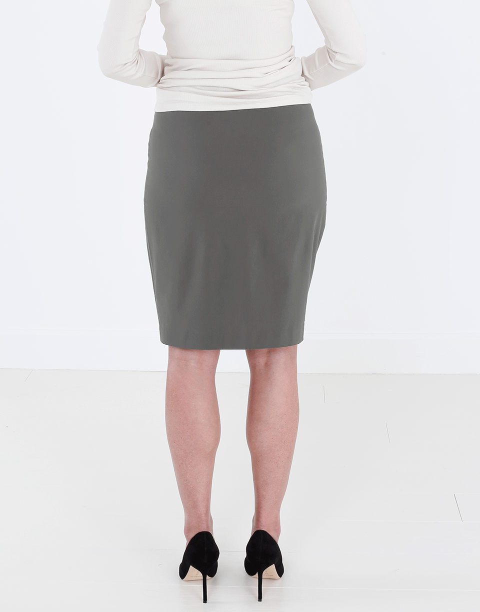 AVENUE MONTAIGNE-Pull-On Stretch Pencil Skirt-