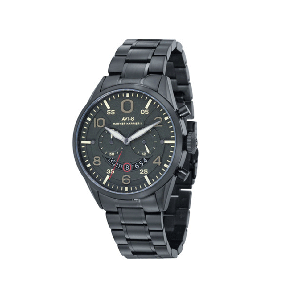 AVI-8-Hawker Harrier II Watch-BLK/BLK