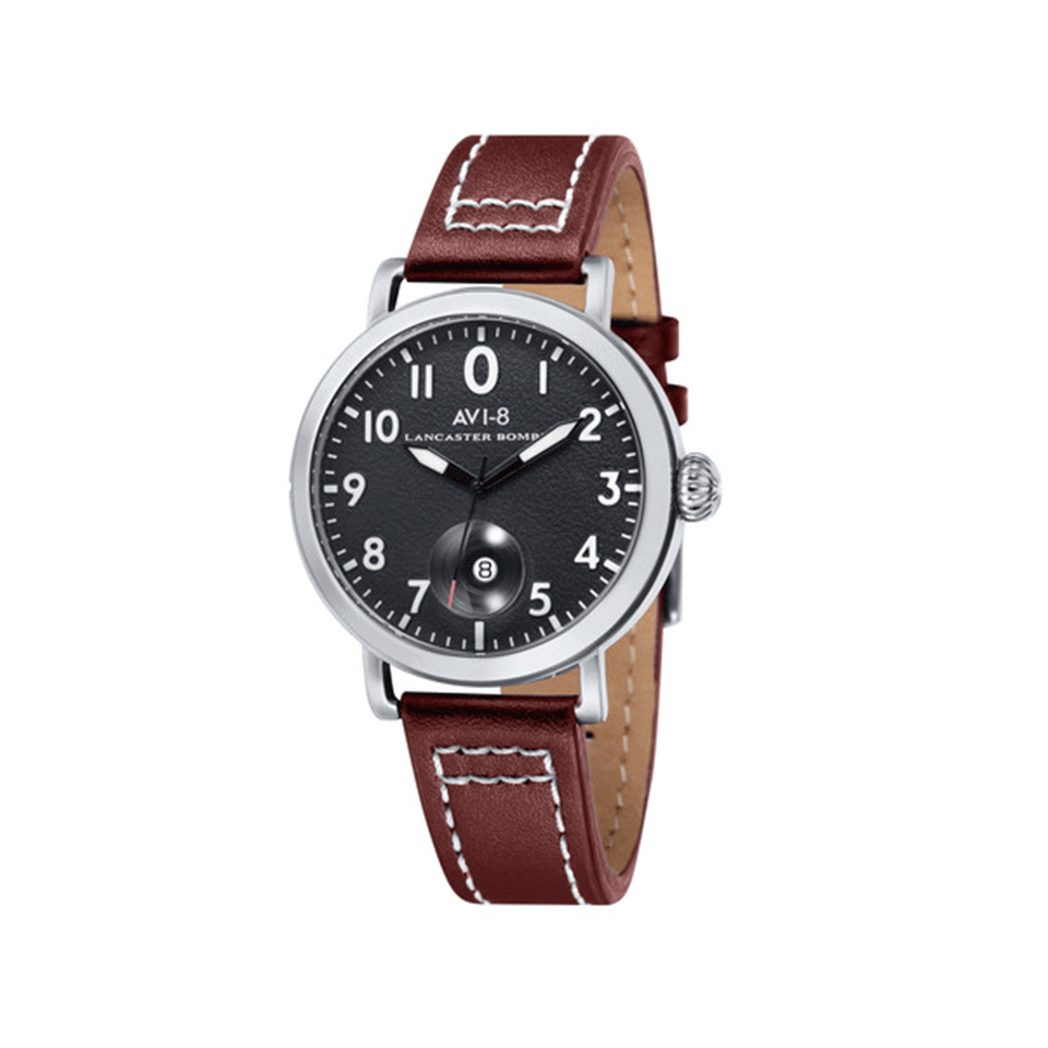 AVI-8-Lancaster Bomber Watch-BLK/BRWN