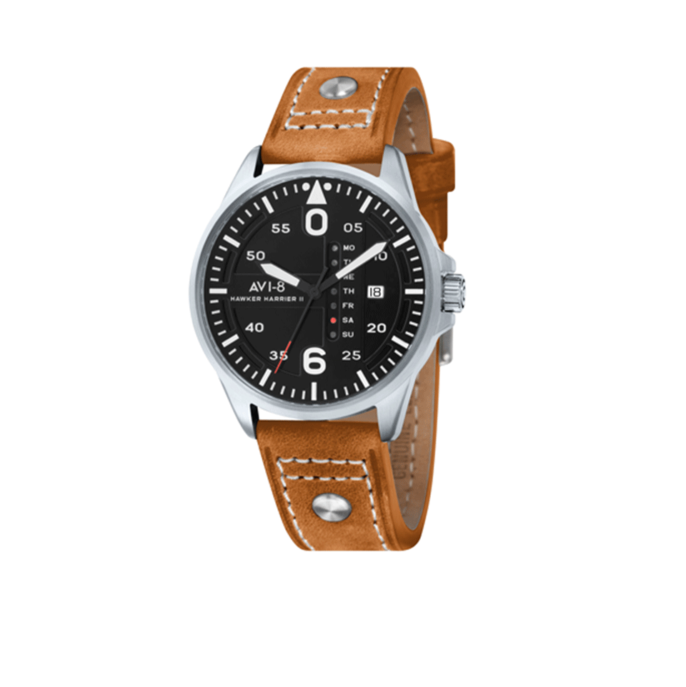 AVI-8-Hawker Harrier II Watch-BLK/TAN