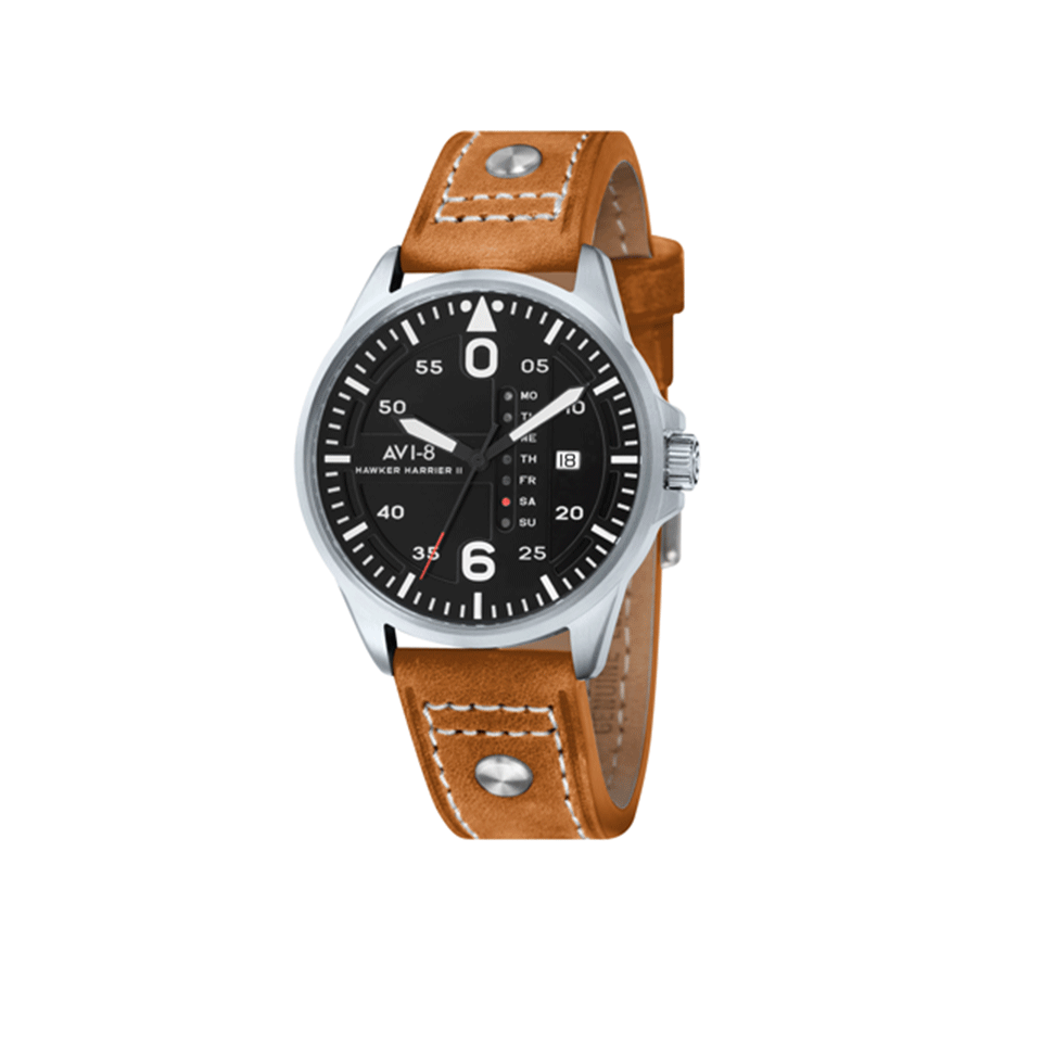 AVI-8-Hawker Harrier II Watch-BLK/TAN