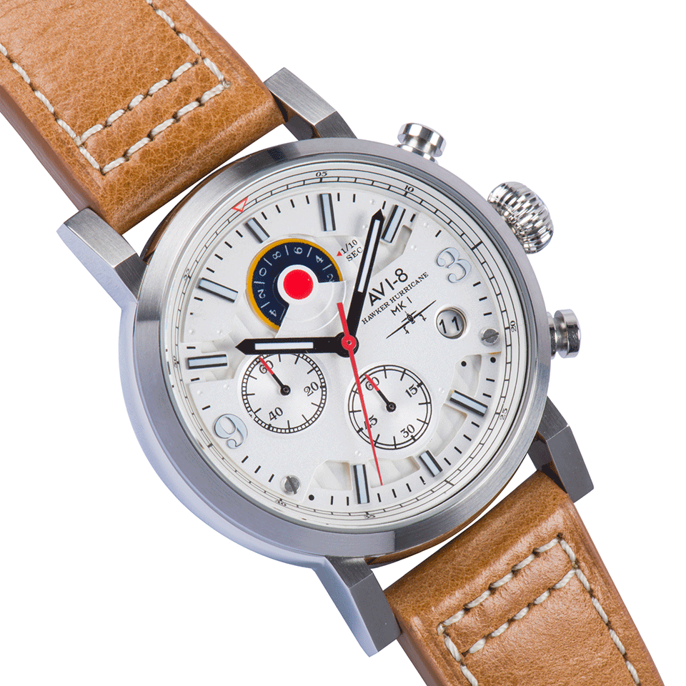 AVI-8-Hawker Hurricane-SLVR/TAN