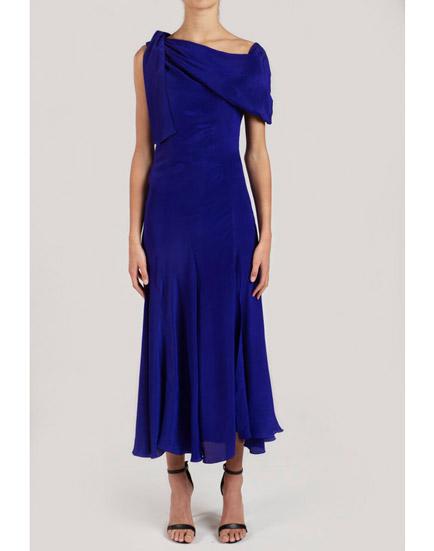 AZEEZA-Mateo Raw Silk Dress-