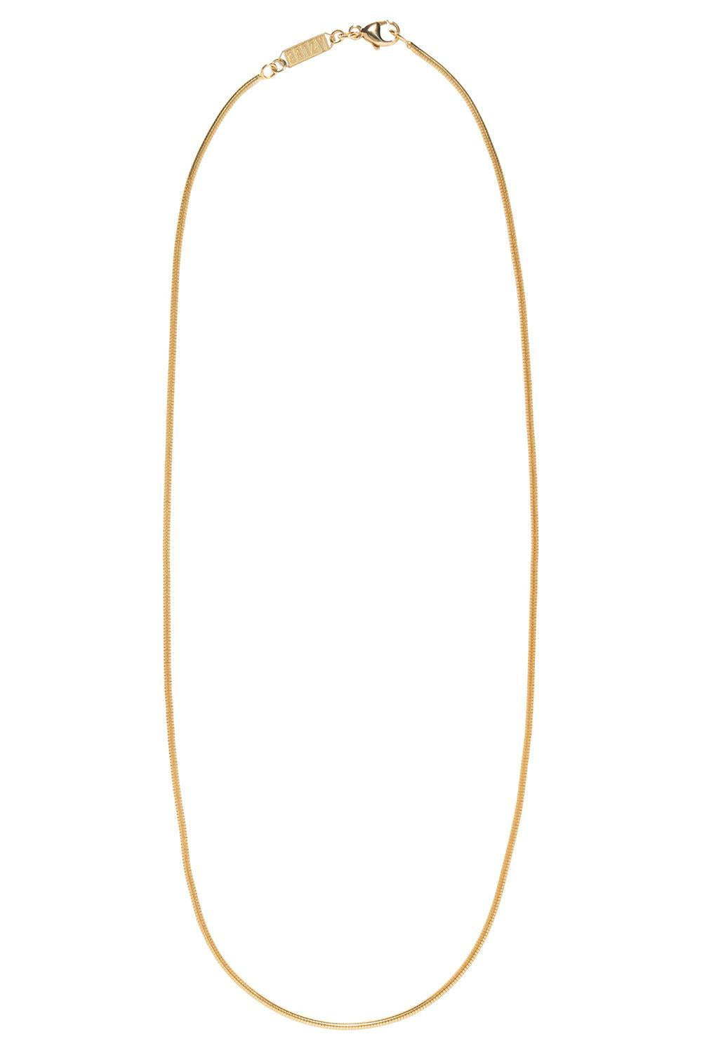 Cascade Chain Necklace-YELLOW GOLD-18-JEWELRYFINE JEWELNECKLACE O-AZLEE