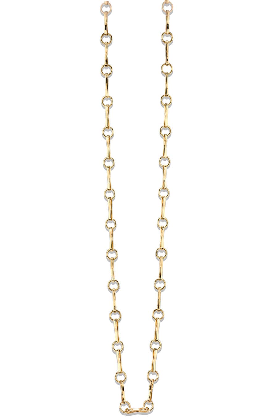 AZLEE-Large Circle Link Chain 20"-YELLOW GOLD