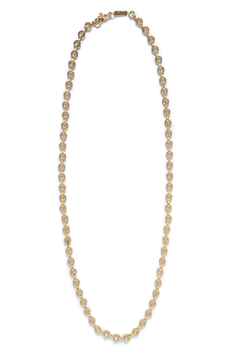 AZLEE-Medium Circle Link Chain-YELLOW GOLD