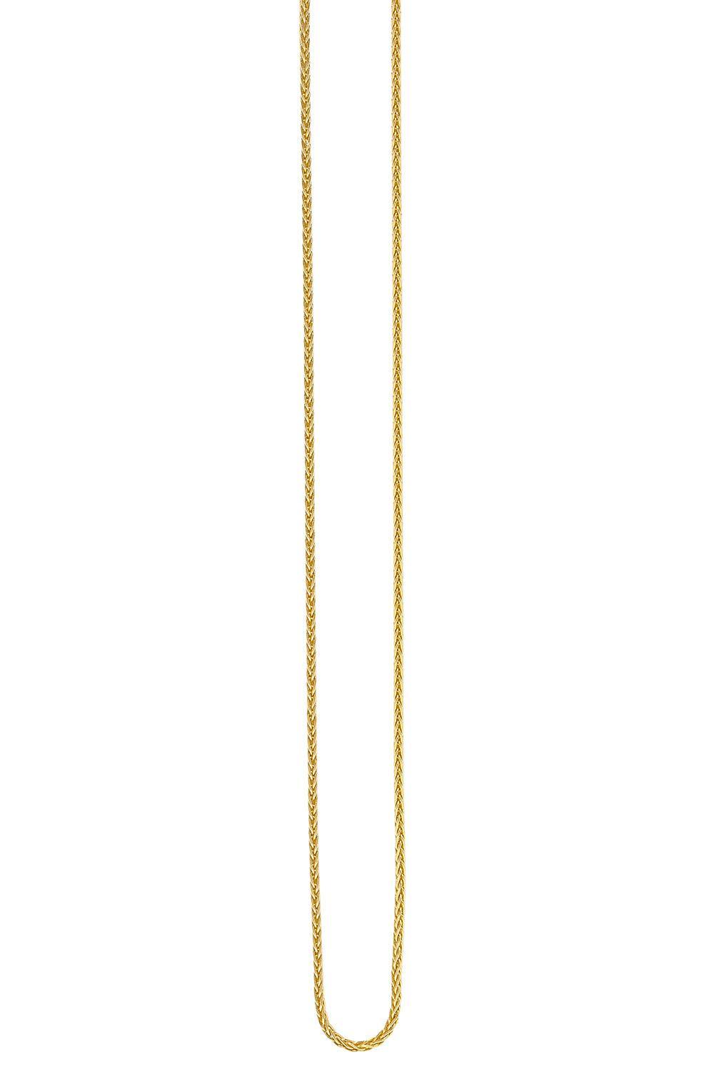 Thin Wheat Chain Necklace-YELLOW GOLD-20-JEWELRYFINE JEWELNECKLACE O-AZLEE
