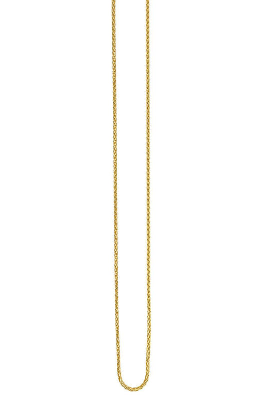 Thin Wheat Chain Necklace-YELLOW GOLD-20-JEWELRYFINE JEWELNECKLACE O-AZLEE